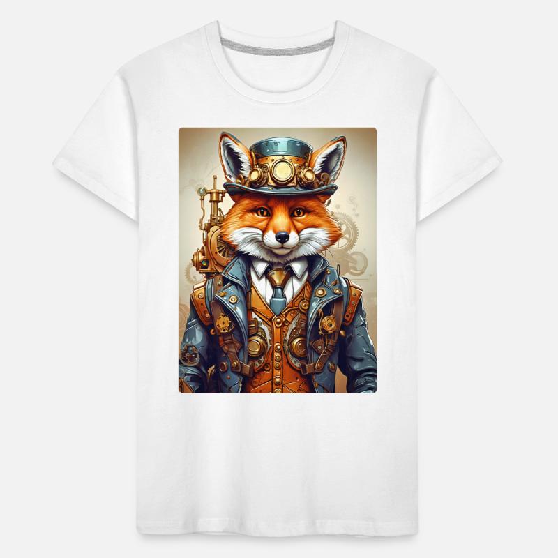 Steampunk Pompier Fox 1.3 T-shirt bio Premium Enfant