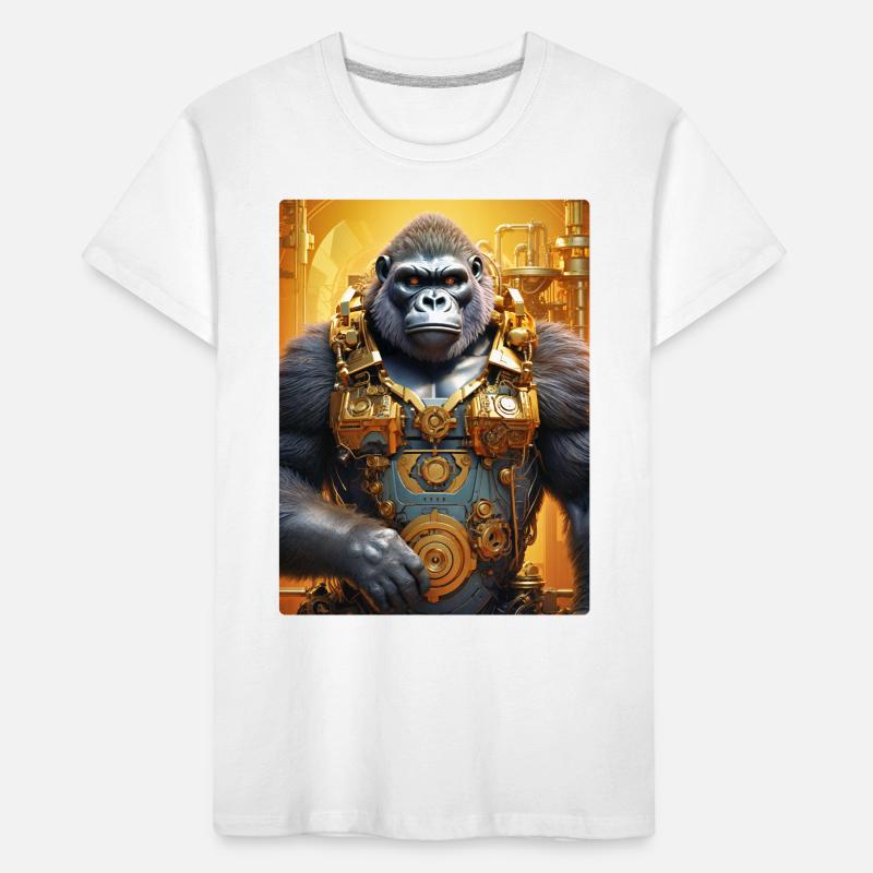 Steampunk Gorilla 1.16 Kinder Premium Bio T-Shirt