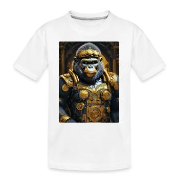 Gorille steampunk 1.20 - T-shirt bio Premium Enfant - blanc - Devant