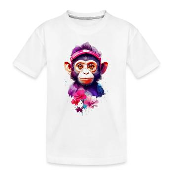 Singe Singe V1 24 10 - T-shirt bio Premium Enfant - blanc - Devant