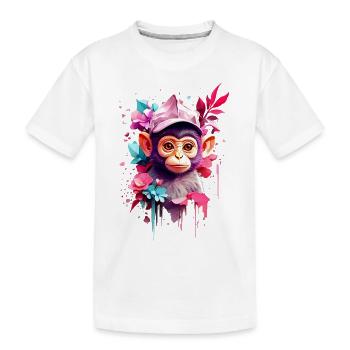 Singe Singe V1 24 12 - T-shirt bio Premium Enfant - blanc - Devant