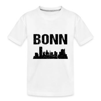 Bonn Skyline Stadt Bonn - Kinder Premium Bio T-Shirt - Weiß - Vorne