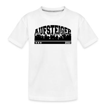 Aufsteiger 2022 Aufstieg Fußball Handball - Kinder Premium Bio T-Shirt - Weiß - Vorne