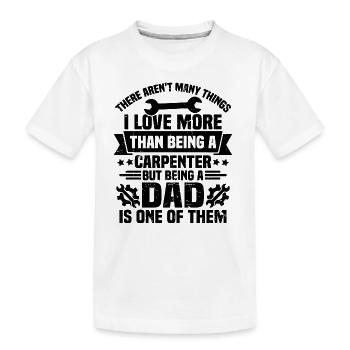 Vater zu sein ist eine davon, Geschenk für Vater - Kinder Premium Bio T-Shirt - Weiß - Vorne