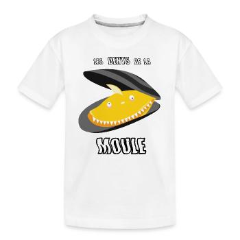 les dents de la moule - T-shirt bio Premium Enfant - blanc - Devant