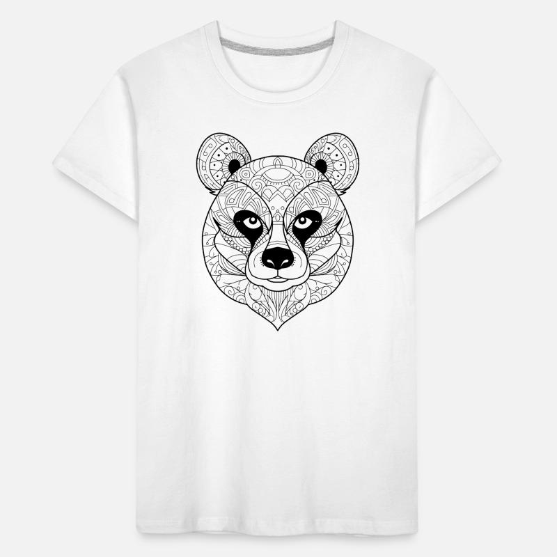 Essence abstraite de Panda : Complexe Line Art Interpr T-shirt bio Premium Enfant