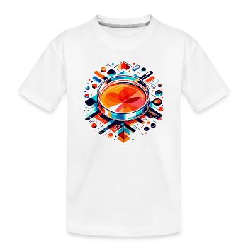 Abstract Petri Dish: Artistic Scientific Design - Kids' Premium Organic T-Shirt - white - Front