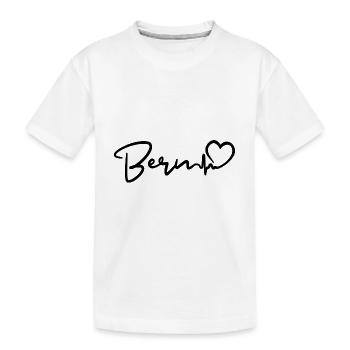 Bern Herzschlag - Kinder Premium Bio T-Shirt - Weiß - Vorne