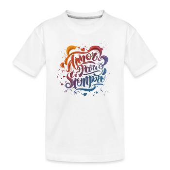 Les secrets d’un amour durable - T-shirt bio Premium Enfant - blanc - Devant