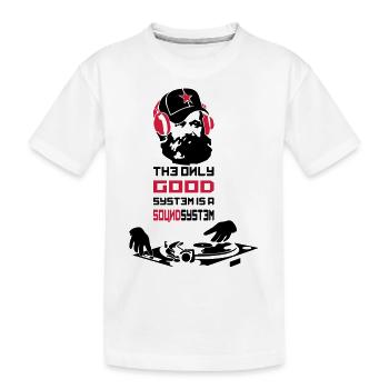 marx - Kinder Premium Bio T-Shirt - Weiß - Vorne