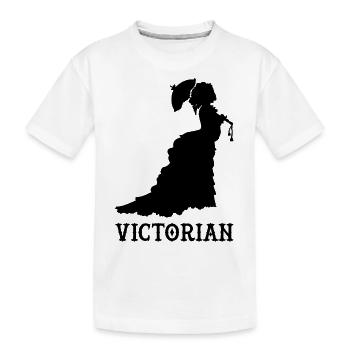 victorian blak - Kids' Premium Organic T-Shirt - white - Front