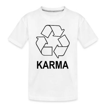 karma - T-shirt bio Premium Enfant - blanc - Devant