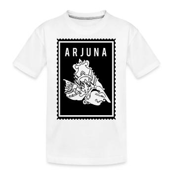 Arjuna - Wayang - Kids' Premium Organic T-Shirt - white - Front