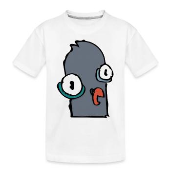 Pigeon heureux - T-shirt bio Premium Enfant - blanc - Devant