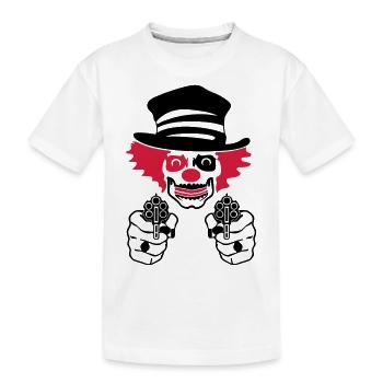 mauvais clown de cirque - T-shirt bio Premium Enfant - blanc - Devant