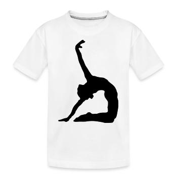 Kunstturnen Bodenturnen Turnerin - Kinder Premium Bio T-Shirt - Weiß - Vorne