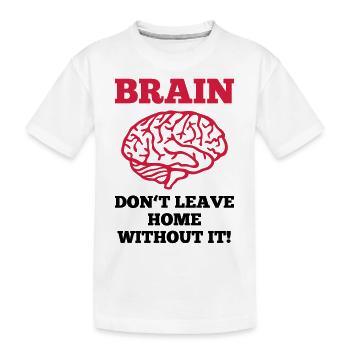 Cerveau - T-shirt bio Premium Enfant - blanc - Devant