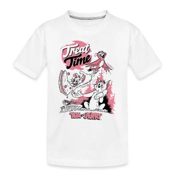 Tom Und Jerry Picknick Treat Time - Kinder Premium Bio T-Shirt - Weiß - Vorne