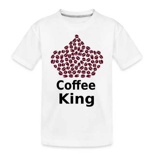 Coffee King T-shirt - Love Coffee T-shirt - Kids' Premium Organic T-Shirt