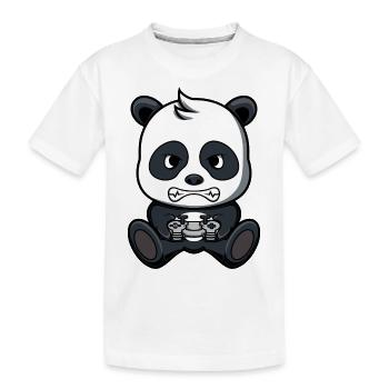Jeux de panda - T-shirt bio Premium Enfant - blanc - Devant