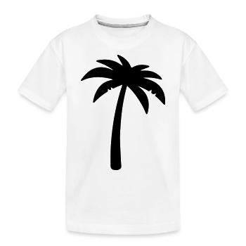 palm symbol - Kids' Premium Organic T-Shirt - white - Front