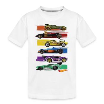 Hot Wheels Racers - Kinder Premium Bio T-Shirt - Weiß - Vorne