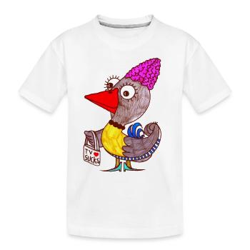 TV ist scheiße - Kinder Premium Bio T-Shirt - Weiß - Vorne