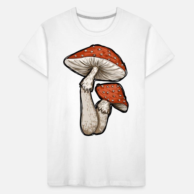 Toadstools Illustration Kids' Premium Organic T-Shirt