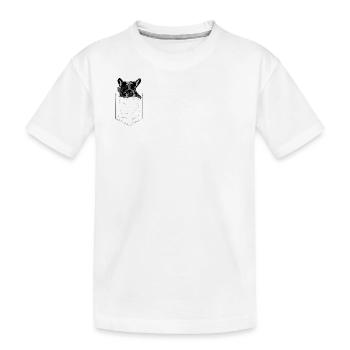 Style pop art de style style poche Frenchie - T-shirt bio Premium Enfant - blanc - Devant