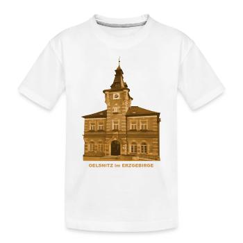 Oelsnitz Erzgebirge Town Hall Saxony Mining - T-shirt bio Premium Enfant - blanc - Devant