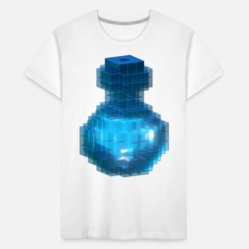 Witch Wizard Magic Potion Cube Bottle Ocean Blue Kids' Premium Organic T-Shirt