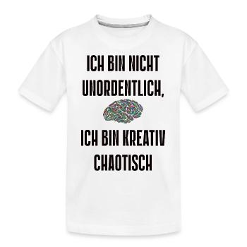 Spruch 6 - Kinder Premium Bio T-Shirt - Weiß - Vorne
