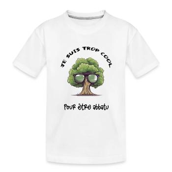 Arbre avec des lunettes de soleil - T-shirt bio Premium Enfant - blanc - Devant