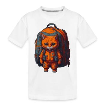 1. Klasse, Schulanfänger, Erstklässler - Kinder Premium Bio T-Shirt - Weiß - Vorne