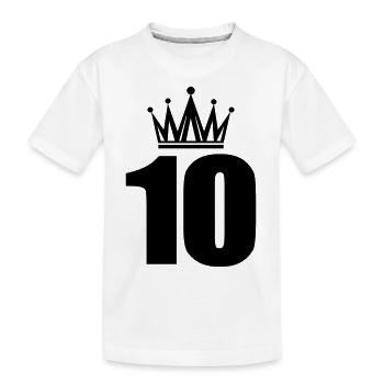 10 - Kids' Premium Organic T-Shirt - white - Front