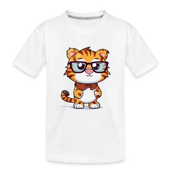 Lokoy le tigre - T-shirt bio Premium Enfant - blanc - Devant