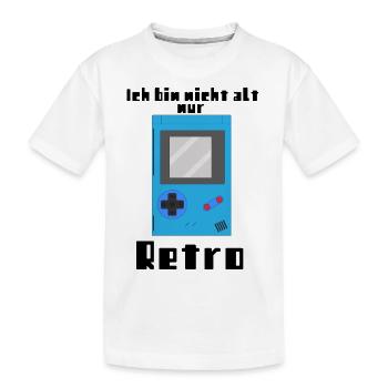 Ich bin nicht alt, nur Retro - Kinder Premium Bio T-Shirt - Weiß - Vorne