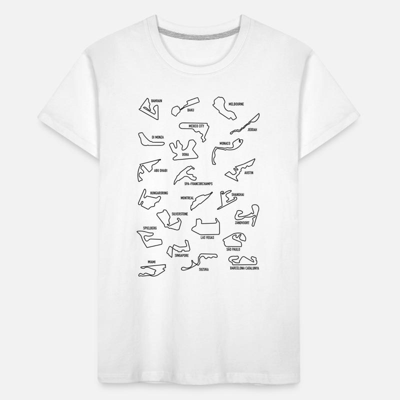 Circuits de T-shirt bio Premium Enfant