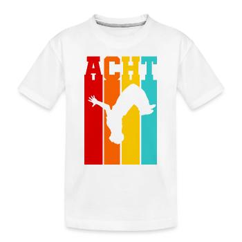 Acht Jahre Alt - Geburtstag - Alter - Hip Hop - Kinder Premium Bio T-Shirt - Weiß - Vorne