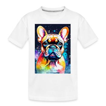 Bulldog French Bulldog - Kids' Premium Organic T-Shirt - white - Front