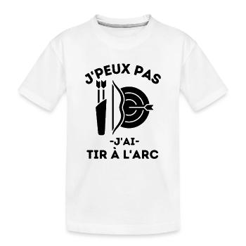 Tir à l arc 2 - T-shirt bio Premium Enfant - blanc - Devant