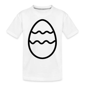 oeuf de paques - T-shirt bio Premium Enfant - blanc - Devant