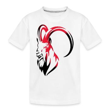 GOAT Montains - T-shirt bio Premium Enfant - blanc - Devant