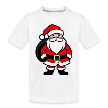 Weihnachtsmann, santa claus figure Święty Mikołaj - T-shirt bio Premium Enfant - blanc - Devant