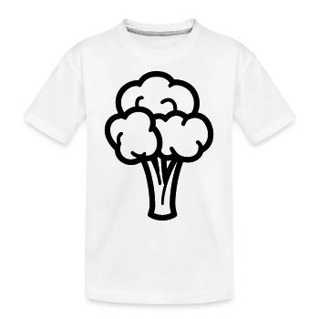 broccoli - Kids' Premium Organic T-Shirt - white - Front