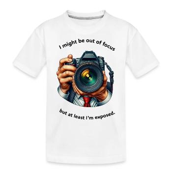 Flou - Entièrement exposé - T-shirt bio Premium Enfant - blanc - Devant
