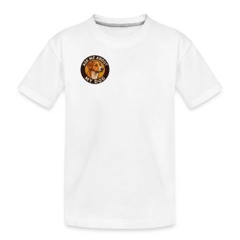 Ask_me_about_my_Dog_Design_ - T-shirt bio Premium Enfant - blanc - Devant