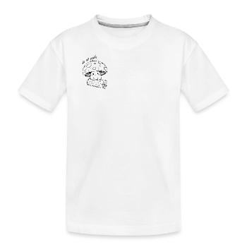 Süßer Pilz - cute but psycho - Kids' Premium Organic T-Shirt - white - Front