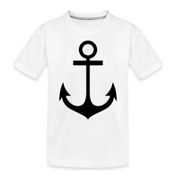 ancre - T-shirt bio Premium Enfant - blanc - Devant