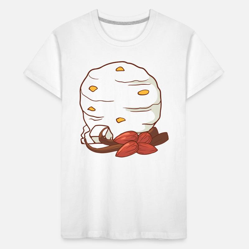 Vanille Mandel Eis Speiseeis Eiskrem Eiscreme Kinder Premium Bio T-Shirt